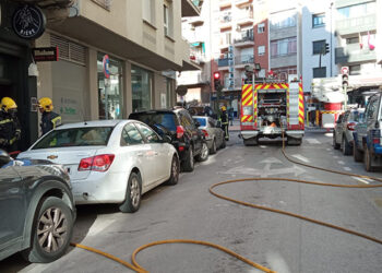Susto por un incendio en la calle Dalmacio García Izcara de Cuenca