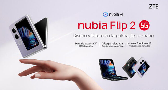 ZTE trae a España el nuevo smartphone plegable Nubia Flip 2 5g con innovadoras funciones y el mejor precio del mercado