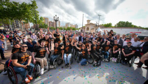 Albacete fue una fiesta por la celebración de la cuarta Copa de Europa del BSR amiab Albacete