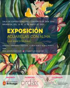 Brihuega acoge la exposición Acuarelas con alma de S.A.R. Anne d’Orléans