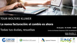 CEOE-Cepyme Guadalajara junto con Wolters Kluwer organizan una nueva jornada sobre la nueva facturación