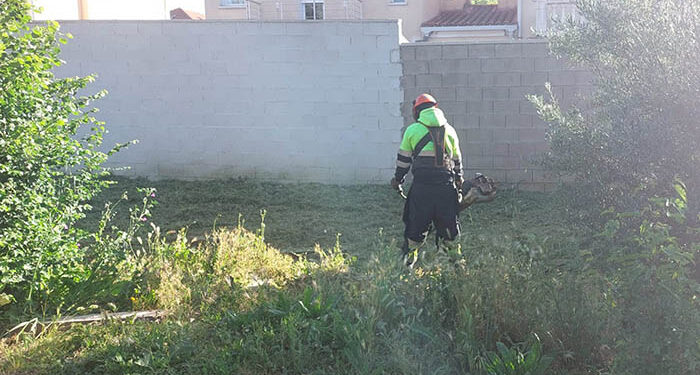 El Ayuntamiento de Cabanillas desarrolla un plan de choque de desbroce, en una campaña especialmente complicada este año