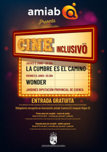 El Cine Inclusivo llega a Cuenca de la mano de la Asociación amiab y la Diputación