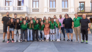El Dínamo Guadalajara celebra su ascenso en el Ayuntamiento de Guadalajara