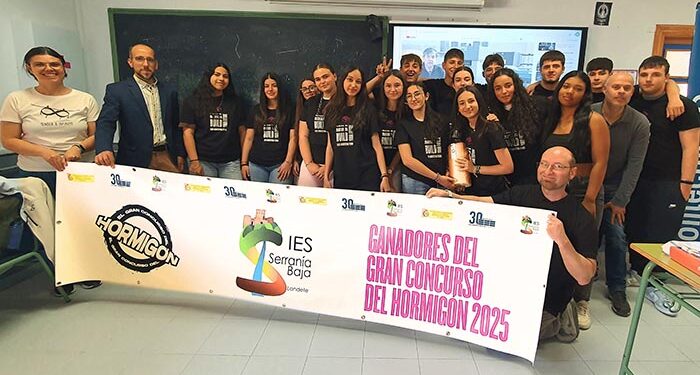 El IES Serranía Baja de Landete gana la primera edición del Gran Concurso del Hormigón en Cuenca 1 El IES Serranía Baja de Landete gana la primera edición del Gran Concurso del Hormigón en Cuenca