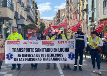 El transporte sanitario intensifica sus movilizaciones en la provincia de Cuenca