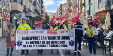 El transporte sanitario intensifica sus movilizaciones en la provincia de Cuenca