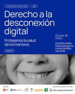 Guadalajara se volverá a concentrar el 7 de junio para que se regule el uso de dispositivos digitales individuales en las aulas