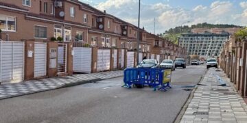 Las intensas lluvias rompen un tramo del colector de la calle Ataulfo Argenta de Cuenca