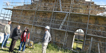 La Diputación de Cuenca comienza las obras de restauración de la muralla de Buendía valoradas en 200.000 euros