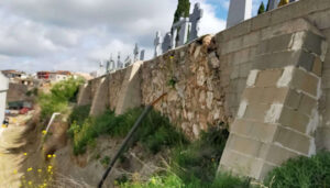 La Diputación de Guadalajara aprueba una inversión de 600.000 euros para estabilizar el muro del cementerio de Driebes