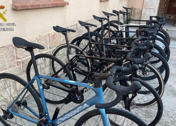 La Guardia Civil de Guadalajara detiene en Saúca a una persona por el robo de 8 bicicletas valoradas en 33.000 euros