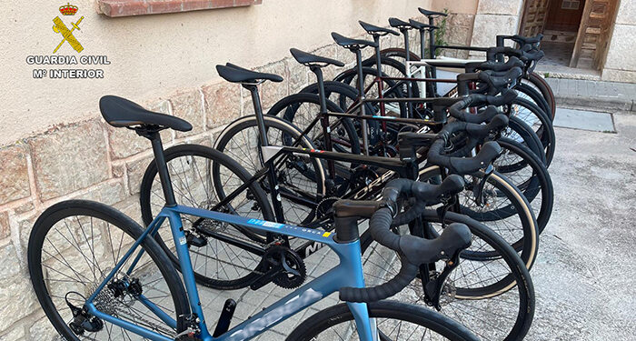 La Guardia Civil de Guadalajara detiene en Saúca a una persona por el robo de 8 bicicletas valoradas en 33.000 euros 1 La Guardia Civil de Guadalajara detiene en Sauca a una persona por el robo de 8 bicicletas valoradas en 33.000 euros 1