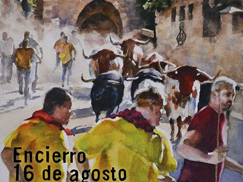 “La Muralla”, la protagonista del cartel ganador del encierro del 16 de Agosto de Brihuega en 2025