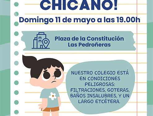 La Plataforma Salvemos El Chicano de Las Pedroñeras vovlerá a concentrarse el domingo 11 de mayo 1 La Plataforma Salvemos El Chicano de Las Pedroñeras vovlerá a concentrarse el domingo 11 de mayo