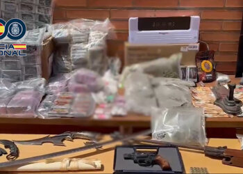 La Policía Nacional desmantela una organización criminal dedicada al tráfico de sustancias estupefacientes que operaba en un pequeño pueblo de Guadalajara