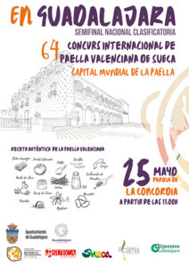 La Semifinal Nacional del Concurs de Paella valenciana de Sueca llegará a Guadalajara con un showcooking, productos alcarreños y sabor a tradición 