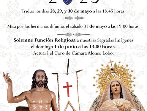 La V.H. de Nuestro Señor Jesucristo Resucitado y María Santísima del Amparo celebra sus solemnes cultos de pascua