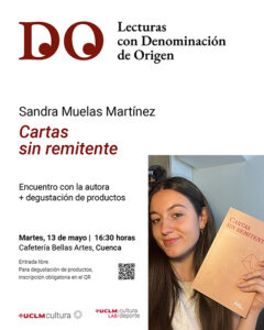 La estudiante de la UCLM Sandra Muelas presenta la obra “Cartas sin remitente” en el campus de Cuenca