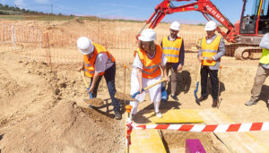 La obra de la depuradora de Iriépal ya es una realidad y estará lista antes de un año