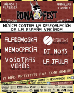Alademoska, S (el legado de Sugarless) y Dj Noy´s se unen al Boina Fest en su lucha contra la despoblación