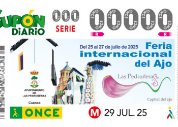La ONCE dedicará el cupón del 29 de julio a la Feria Internacional del Ajo de Las Pedroñeras 2025