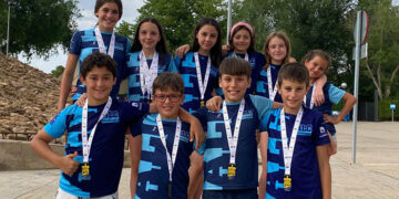 Club Alcarreño consigue 22 medallas en el Campeonato de Natación de Castilla-La Mancha de verano benjamín y alevín.