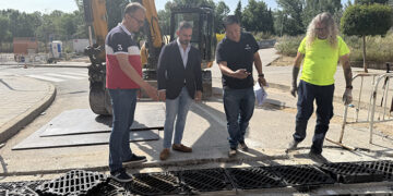 El Ayuntamiento de Guadalajara mejora la red de aguas pluviales en Manantiales y La Chopera para evitar inundaciones