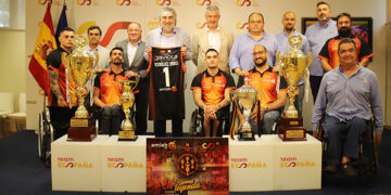 El BSR amiab Albacete, recibido en el Consejo Superior de Deportes por su presidente, Rodríguez Uribes