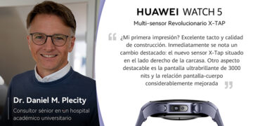 Huawei Watch 5 con el revolucionario multi-sensor X-Tap Un vistazo de 60 segundos a tu salud