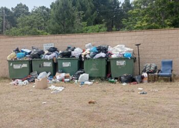 Fotodenuncia. La realidad a 24 horas de que los vecinos limpiaran el Pinar de Jábaga 8 Vecinos del Pinar de Jábaga limpian la zona de papeles, cartones y basura