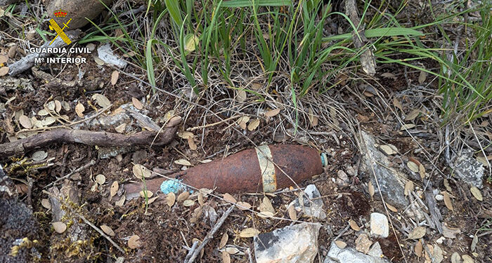 La Guardia Civil desactiva en Sotodosos una granada de mortero originaria de la Guerra Civil 1 La Guardia Civil desactiva en Sotodosos una granada de mortero originaria de la Guerra Civil