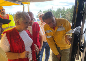 La Junta desarrolla un simulacro de incendio forestal con evolución a nivel 1 en Tamajón y La Mierla para perfeccionar la respuesta y coordinación en emergencias