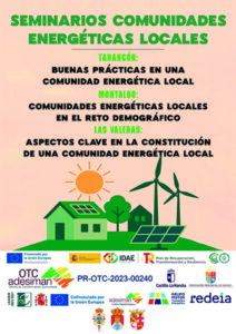 La OTC ADESIMAN celebra tres seminarios destinados a las Comunidades Energéticas Locales en Tarancón, Montalblo y Las Valeras