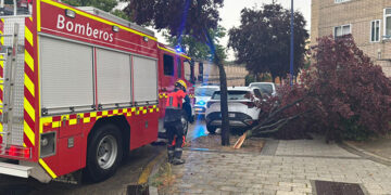 La intensa tormenta caída en Cuenca deja varias intervenciones de los bomberos