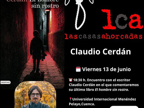 Las Casas Ahorcadas y la UIMP clausuran el curso del club de lectura con el escritor Claudio Cerdán 1 Las Casas Ahorcadas y la UIMP clausuran el curso del club de lectura con el escritor Claudio Cerdán