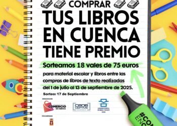 Las librerías de cuenca premiarán a sus clientes con vales de 75 euros por la compra de libros de texto