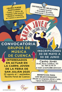 Los grupos de música locales que quieran actuar en la Carpa Joven de la Feria de San Julián pueden inscribirse hasta el 30 de junio
