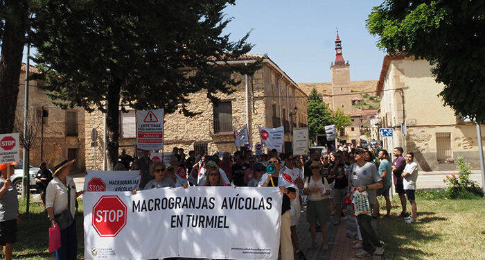 Más de un centenar de personas se manifiestan en Maranchón contra las macrogranjas proyectadas en la cabecera del Valle del Mesa 1 Más de un centenar de personas se manifiestan en Maranchón contra las macrogranjas proyectadas en la cabecera del Valle del Mesa