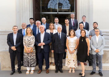 Recepción institucional en la Diputación de Guadalajara al embajador de Bélgica en España