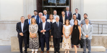 Recepción institucional en la Diputación de Guadalajara al embajador de Bélgica en España