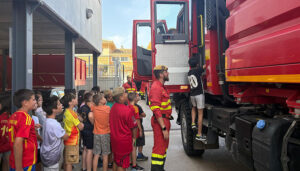 Visita de la UME al colegio “La Senda” de Cabanillas