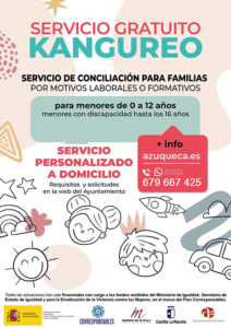 Ya se puede solicitar el servicio Kangureo del Plan Corresponsables del Ayuntamiento de Azuqueca