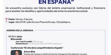 Arturo Bris protagonista de la charla-coloquio organizada por Hercesa y CEOE-Cepyme Guadalajara