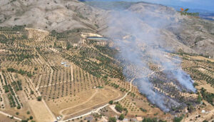 Controlado un incendio de pastizal en Albalate de las Nogueras 2 Controlado un incendio de pastizal en Albalate de las Nogueras
