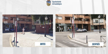 El Ayuntamiento de Guadalajara inicia actuaciones de mejora del entorno urbano con la retirada de estructuras en desuso