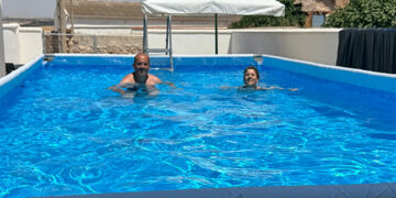 El Ayuntamiento de Torrubia del Castillo instala una piscina portátil en el municipio