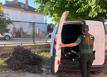 La Guardia Civil detiene a tres personas en Maranchón tras evadirse de un control policial