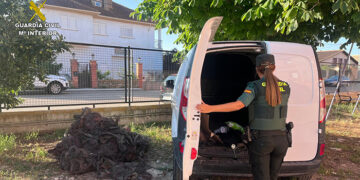 La Guardia Civil detiene a tres personas en Maranchón tras evadirse de un control policial