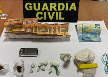 La Guardia Civil detiene en Villarrubio a dos personas por un delito de tráfico de drogas